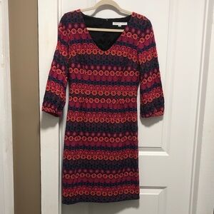 Trina Turk Nicole Textured Multi-Colored Dress. Size 4